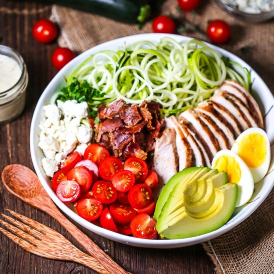 Zucchini Noodle Cobb Salad