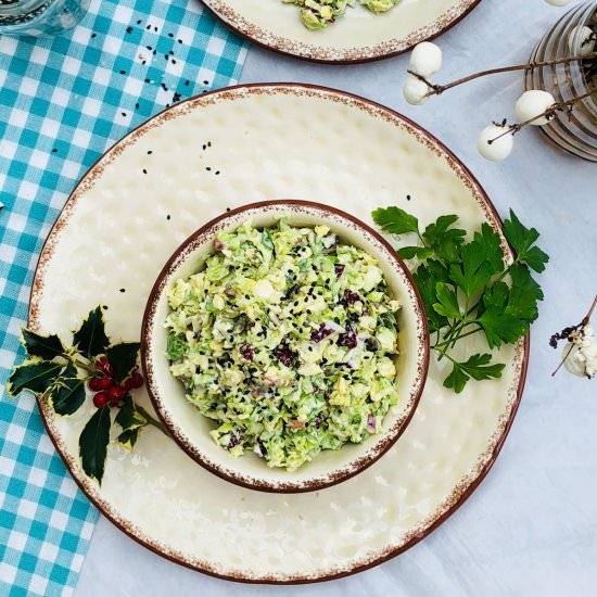 Brussels sprouts and bacon salad