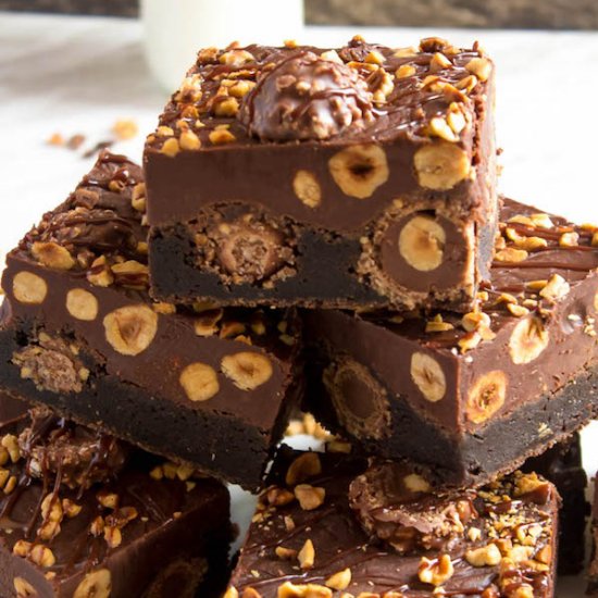 Ferrero Rocher Fudge Brownies