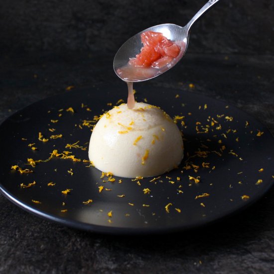 Grapefruit and Orange Panna Cotta