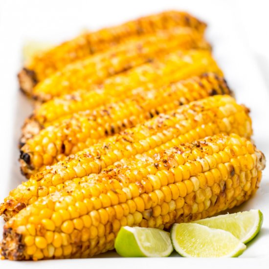 Grilled sweet corn