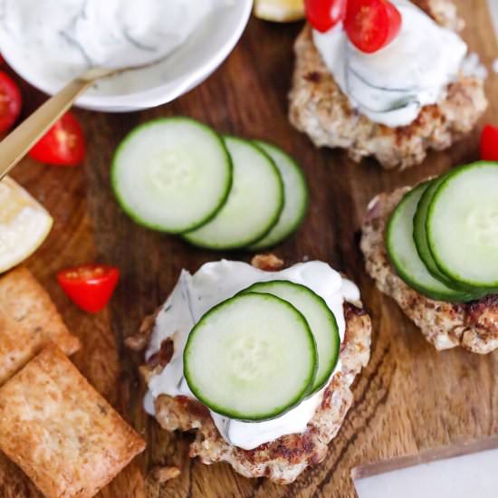 Greek Turkey Burgers