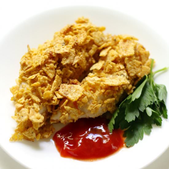 GF/AF Tortilla Chip Crusted Chicken