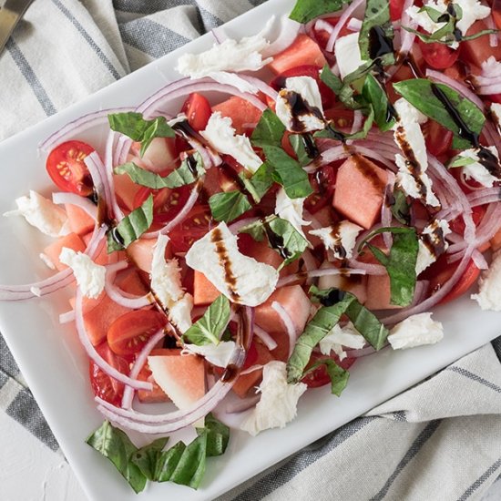 Watermelon Basil Salad