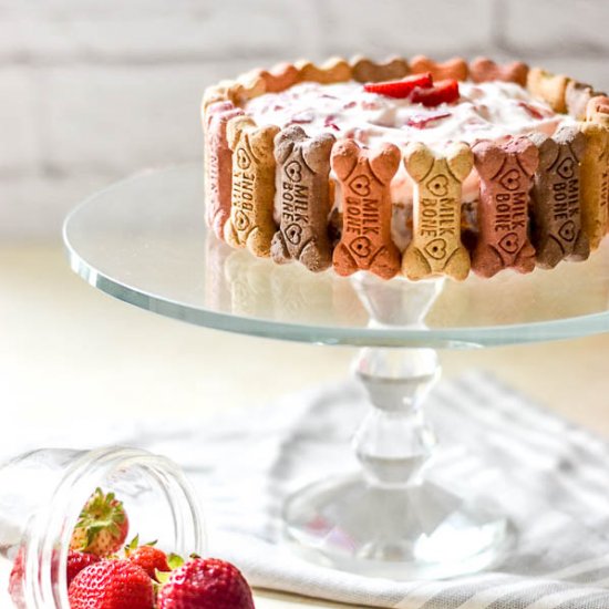 Strawberries and Cream Pupcake