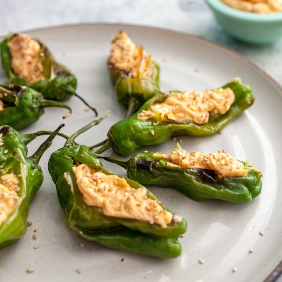 Pimento Cheese Shishito Peppers