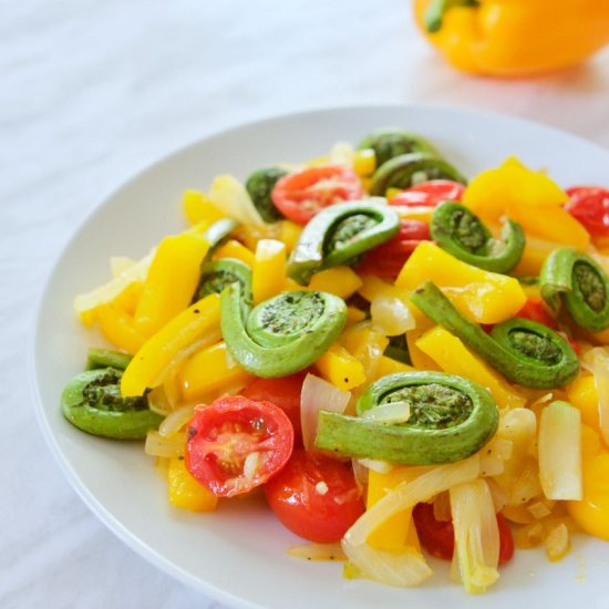 Sautéed Fiddleheads