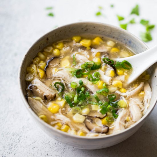 Pressure Cooker Chicken Corn Soup