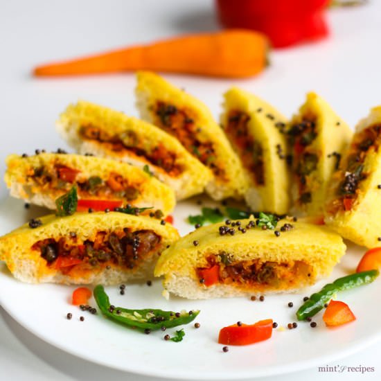 Bread Dhokla Sandwich