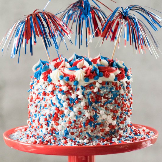 4th of July Firework Cake