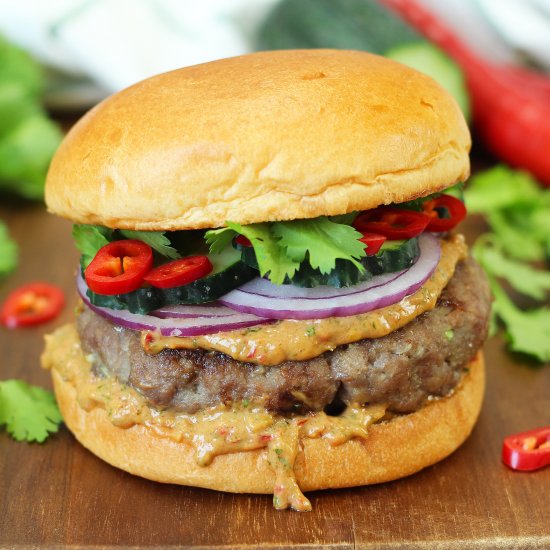 Beef Satay Burger