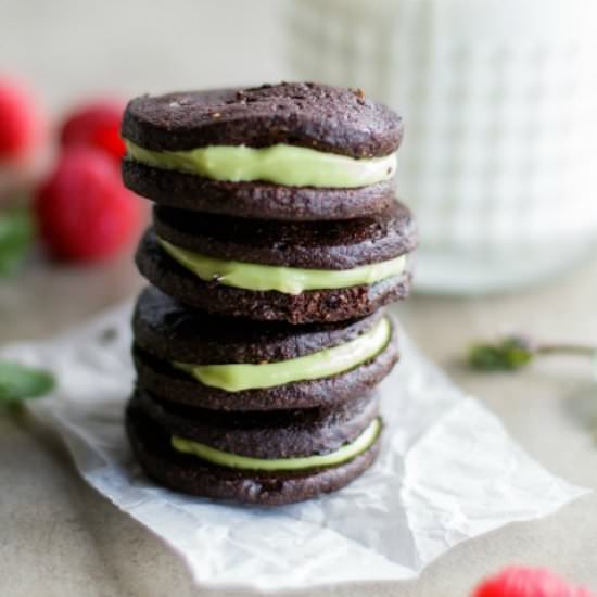 Vegan Mint Oreos