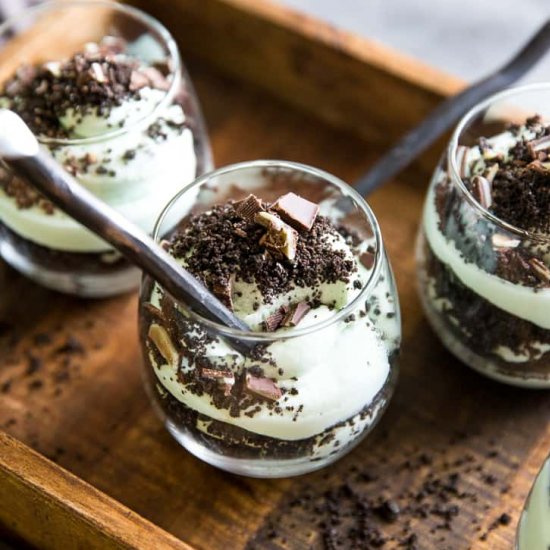 Grasshopper Pie Cheesecake Parfait