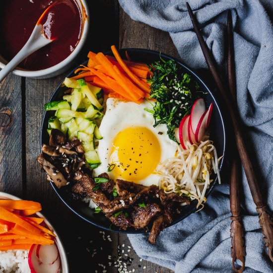 Make Delicious Beef Bibimbap