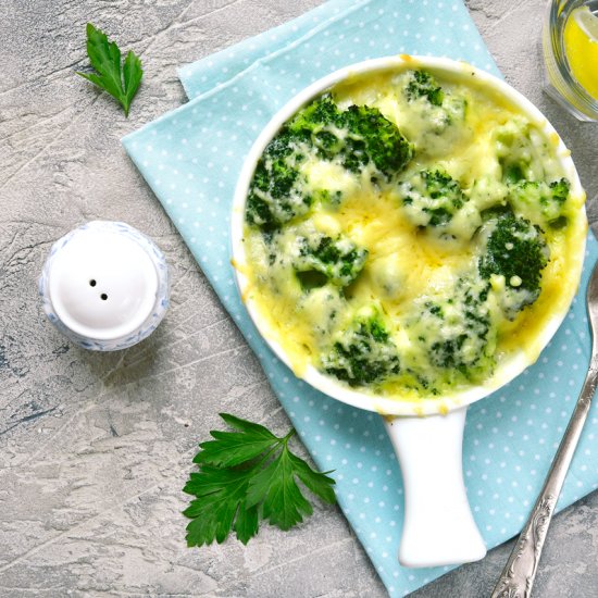 Low FODMAP Cheesy Broccoli