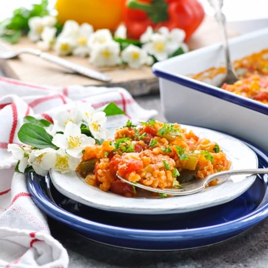 Stuffed Bell Peppers Casserole