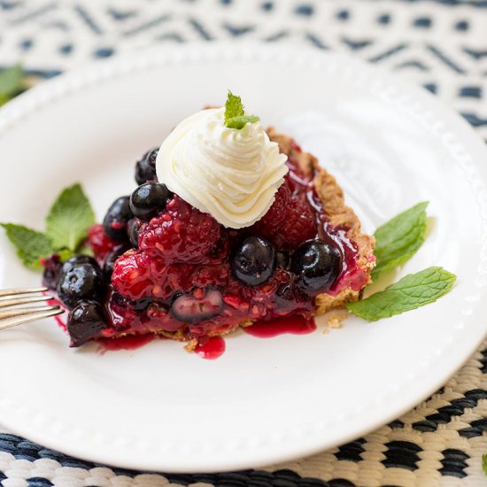 Raspberry Blueberry Tart