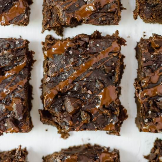 FUDGY Black Bean Tahini Brownies