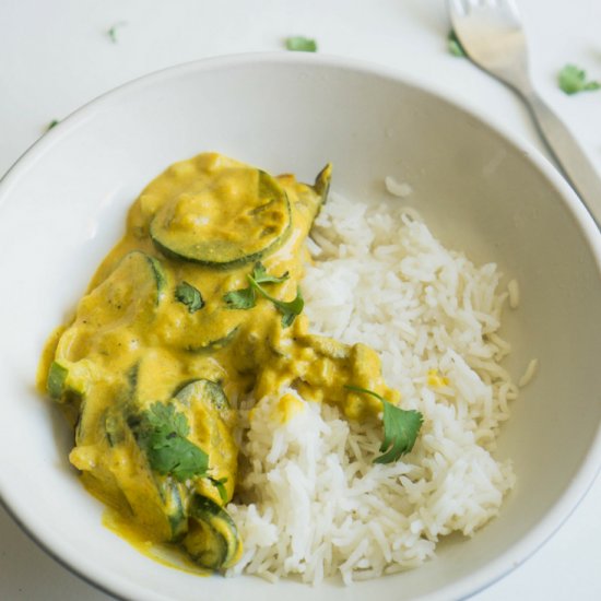 Eggplant and Zucchini Curry