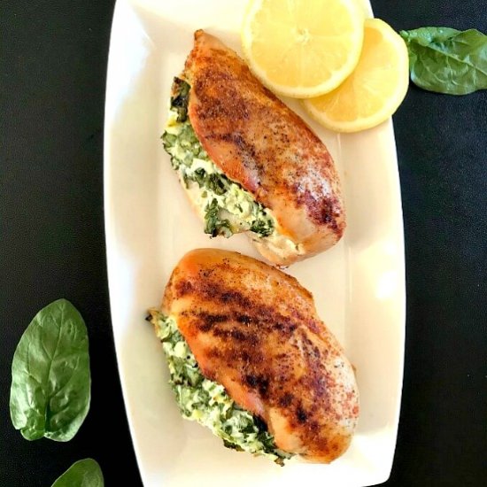 Baked Spinach-Stuffed Chicken