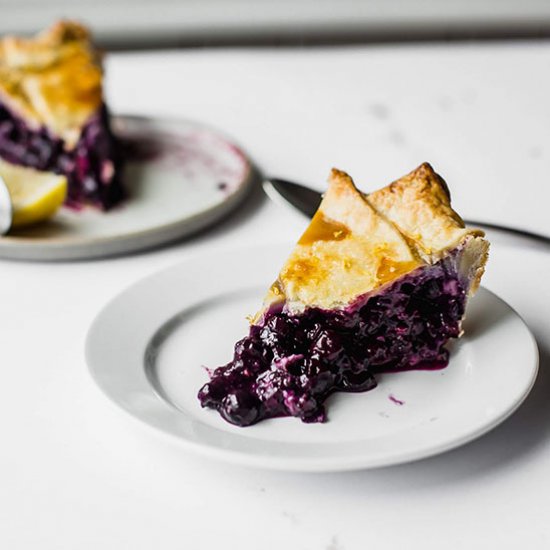 Sky High Blueberry Pie