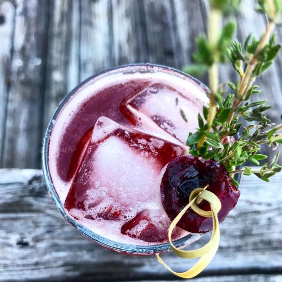 Cherry Thyme Punch