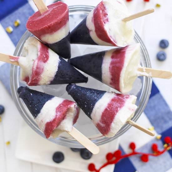 Fourth of July Layered Popsicles