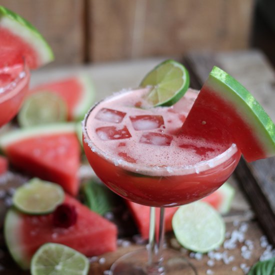 Watermelon Basil Margarita