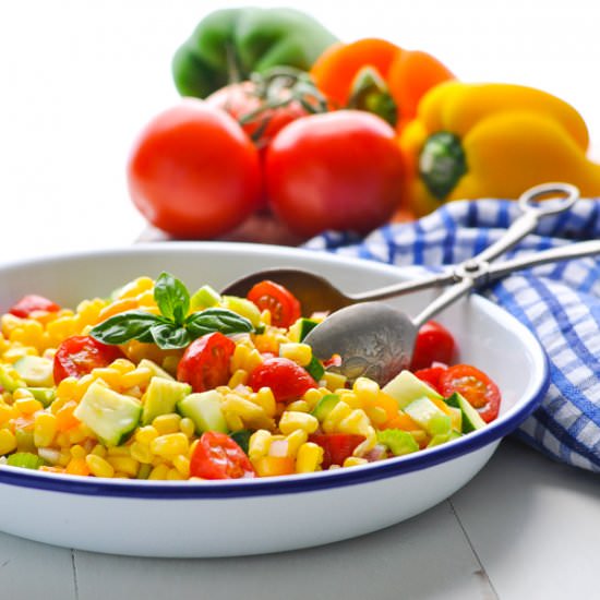 Healthy and Easy Summer Corn Salad