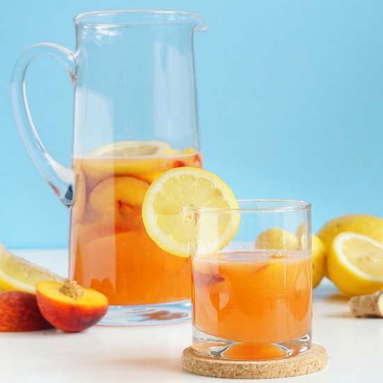 Ginger Peach Lemonade