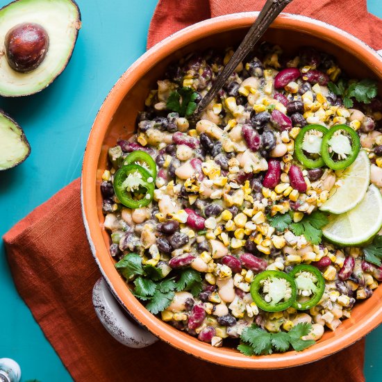 Mexican  3  Bean  and  Corn  Salad