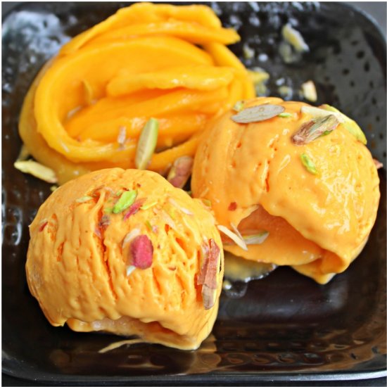 Homemade Mango Ice Cream Recipe