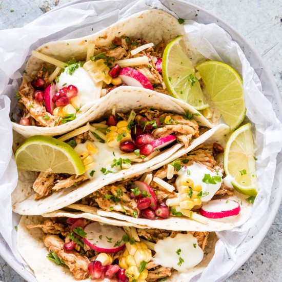 Instant Pot Chicken Tacos