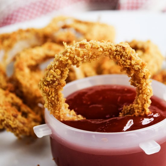 Baked Vegan Onion Rings