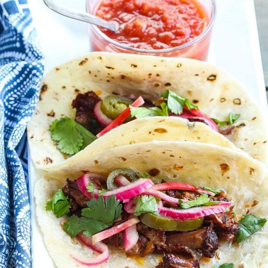 Braised Beef Oxtail Tacos