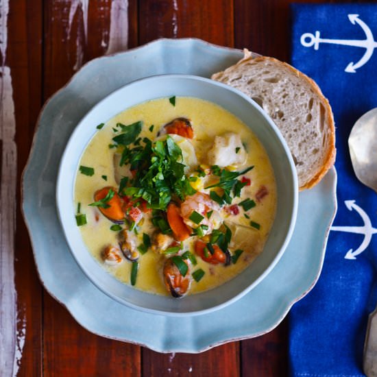 Creamy, Dreamy Seafood Chowder