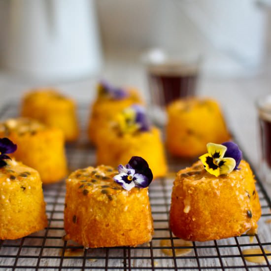 Passionfruit & Lemon Mini Cakes