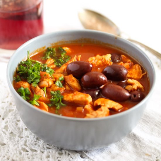 Chicken Stew with Olives