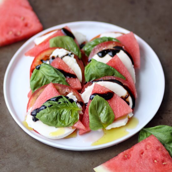 Watermelon Caprese Salad