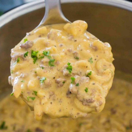 Instant Pot Cheeseburger Macaroni