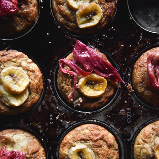 Glutenfree banana buttermilk muffin