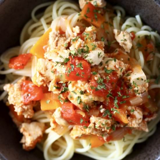 Vegan Tofu Bolognese