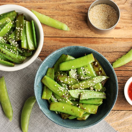 Five-Minute Sesame Snow Peas