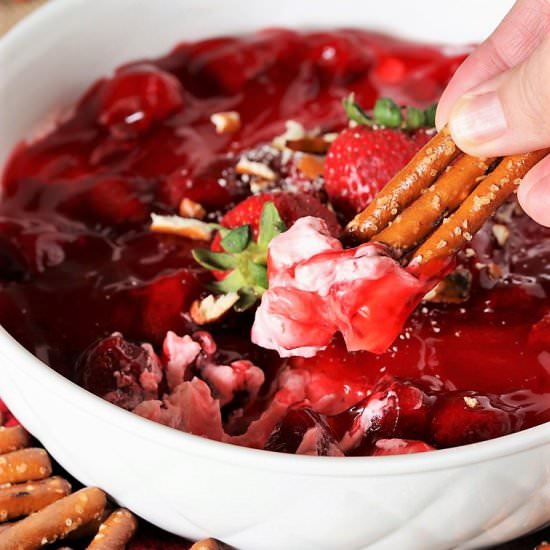 Strawberry Pretzel Salad Dip