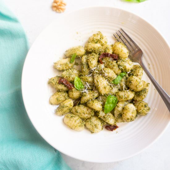 Gnocchi with Basil Pesto