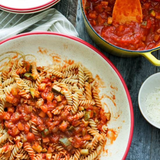 Gluten Free Fusilli with Vegetable