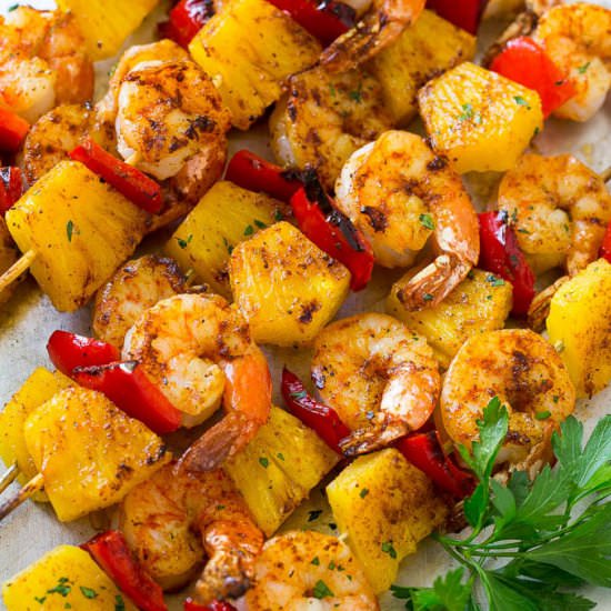 Jerk Shrimp Kabobs