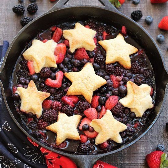 Skillet Berry Cobbler