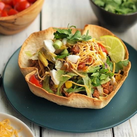 Vibrant Taco Salad & Homemade Bowls