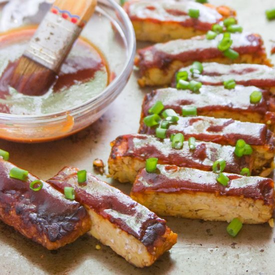 Vegan Tempeh Ribs